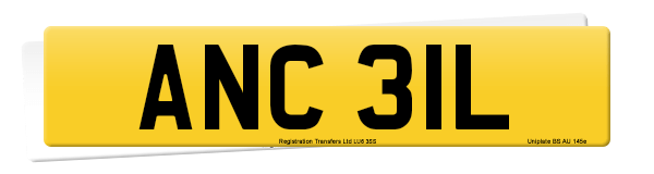 Registration number ANC 31L